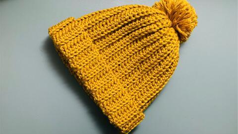 树叶成人帽子编织视频,轻松制作树叶造型成人帽子