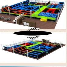 淘气堡成人蹦床视频,欢乐无限，释放压力的空中乐园